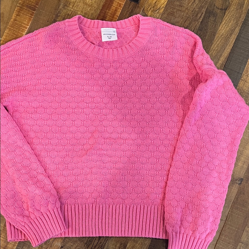 Abercrombie Kids Bright Pink Crew Neck Sweater